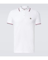 Moncler - Polohemd Permanent Aus Baumwoll-Jersey - Lyst