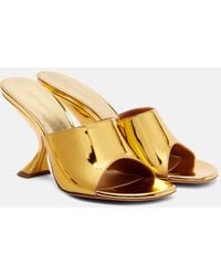 AMINA MUADDI - Taylor 90 Leather Mules - Lyst