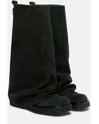 The Attico - Robin Leather Combat Boots - Lyst