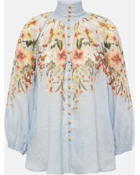 Zimmermann - Shimmermann Lexi Billow Shirt avec motif floral - Lyst