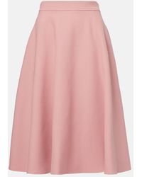 Dolce & Gabbana - Woolen Midi Circle Skirt - Lyst