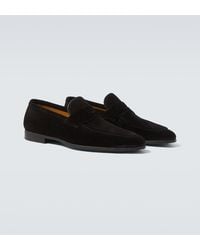 Magnanni - Diezma Suede Penny Loafers - Lyst