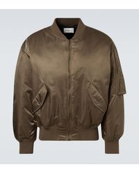 Saint Laurent - Padded Twill Bomber Jacket - Lyst