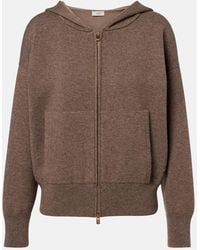 Agnona - Cashmere, Wool, And Silk Hoodie - Lyst