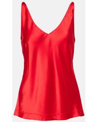 Dorothee Schumacher - Sense Of Shine Silk-Blend Satin Camisole - Lyst