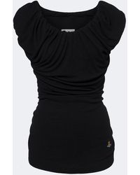 Vivienne Westwood - Ginnie Orb Draped Jersey Top - Lyst