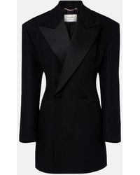 Saint Laurent - Wool-Blend Blazer - Lyst