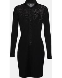 Tom Ford - Ribbed-Knit Polo Dress - Lyst