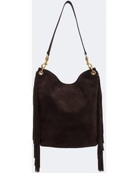 Nili Lotan - Asher Fringed Suede Shoulder Bag - Lyst