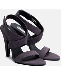 Alaïa - Cone Suede Sandals - Lyst