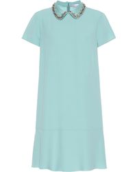 RED Valentino Verziertes Minikleid - Blau
