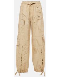 Acne Studios - Trompe 'Oil Linen And Cotton Cargo Pants - Lyst