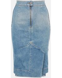 Vivienne Westwood - Orb Denim Pencil Skirt - Lyst