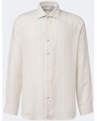 Eleventy - Striped Twill Shirt - Lyst