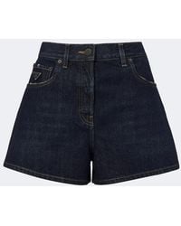 Prada - Shorts De Denim - Lyst