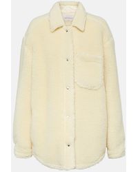 Off-White c/o Virgil Abloh - Wool-blend Teddy Shirt Jacket - Lyst