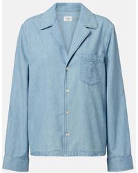 Saint Laurent - Cassandre Denim Shirt - Lyst