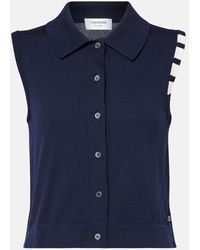 Thom Browne - Pullunder 4-Bar Aus Baumwoll-Jersey - Lyst