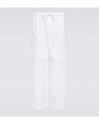 Loewe - Paula's Ibiza Wide-leg Linen Pants - Lyst