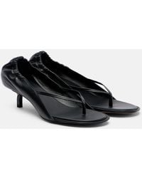 Jacquemus - Leather Thong Sandals - Lyst