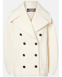 Jacquemus - Ovalo Virgin Wool Peacoat - Lyst