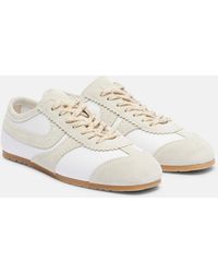 Dries Van Noten - Suede-Trimmed Leather Sneakers - Lyst