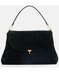 TOTEME - T-Lock Suede Shoulder Bag - Lyst