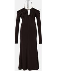 Ferragamo - Off-Shoulder Midi Dress - Lyst