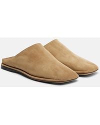 The Row - Piper Suede Mules - Lyst