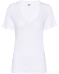 Étoile Isabel Marant Kranger Linen T-shirt - White