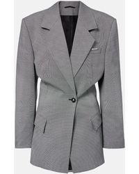 The Attico - Wool And Cotton Blazer - Lyst