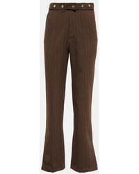 JACQUES WEI - High-Rise Split-Hem Straight Pants - Lyst