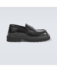 Dolce & Gabbana - City Trek Leather Penny Loafers - Lyst