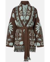 Alanui - Echoes Of The Island Wool And Cotton Cardigan - Lyst
