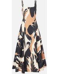 Jonathan Simkhai - Paola Linen-Blend Midi Dress - Lyst