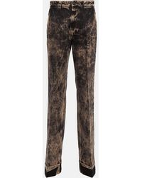 Miu Miu - Low-Rise Straight Jeans - Lyst