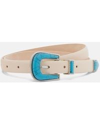 DEHANCHE - Travertine Leather Belt - Lyst