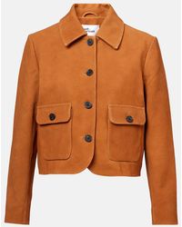 Self-Portrait - Veste En Daim - Lyst