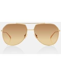 Bottega Veneta - Light Ribbon Aviator Sunglasses - Lyst