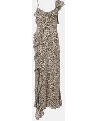 RIXO London - Ester Silk Crepe De Chine Maxi Dress - Lyst
