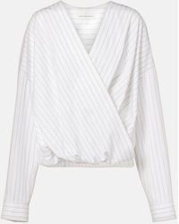 Dries Van Noten - Striped Cotton Top - Lyst