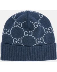Gucci - Gg Jacquard Cashmere Beanie - Lyst