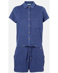 Melissa Odabash - Combi-Short Border En Coton Melange - Lyst