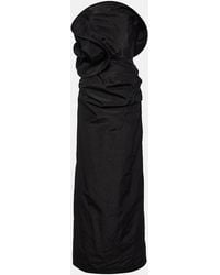 Magda Butrym - Floral-Applique Silk Taffeta Gown - Lyst