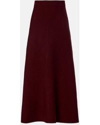 Max Mara - Giberna Wool And Cashmere Maxi Skirt - Lyst