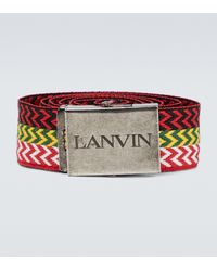 Lanvin Cintura Curb in tessuto chevron - Multicolore