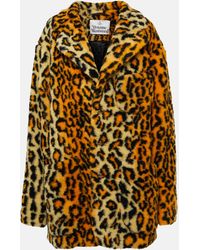 Vivienne Westwood - Manteau en fourrure a motif leopard - Lyst
