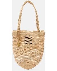 Chloé - Summer Banana Small Raffia Tote Bag - Lyst