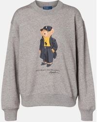 Polo Ralph Lauren - Polo Bear Cotton-Blend Fleece Sweatshirt - Lyst