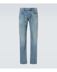 Saint Laurent - Low-Rise Slim Jeans - Lyst